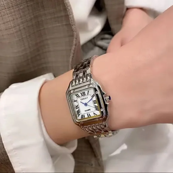 Anthropologie Silver Crystal-Embellished Watch Heaven Mayhem The Icon Watch | Anthropologie main image 2